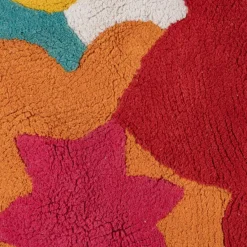 Fashion MyMobel Alfombra flores algodón infantil 150 cm