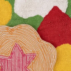 Fashion MyMobel Alfombra flores algodón infantil 150 cm