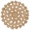 Sale MyMobel Alfombra natural yute decoración 120 x 120 cm