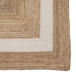 Sale MyMobel Alfombra natural-blanco yute decoración 290 x 200 cm