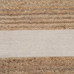 Sale MyMobel Alfombra natural-blanco yute decoración 290 x 200 cm