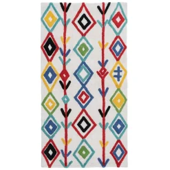 Online MyMobel Alfombra étnico algodón infantil 175 x 90 cm