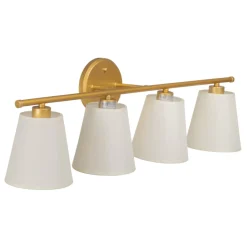 Hot MyMobel Aplique pared oro metal-tejido moderno 82 x 20 x 25 cm