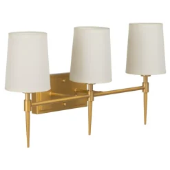 Hot MyMobel Aplique pared oro metal-tejido moderno 58 x 20 x 31,50 cm
