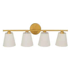 Hot MyMobel Aplique pared oro metal-tejido moderno 82 x 20 x 25 cm