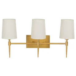 Hot MyMobel Aplique pared oro metal-tejido moderno 58 x 20 x 31,50 cm