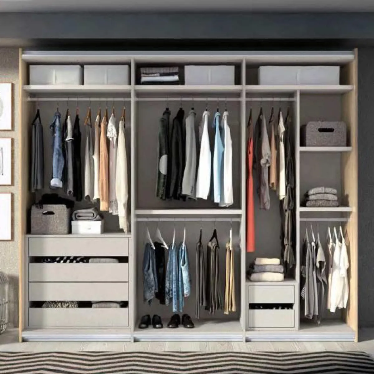 Best MyMobel Armario 3 puertas correderas BARI 65