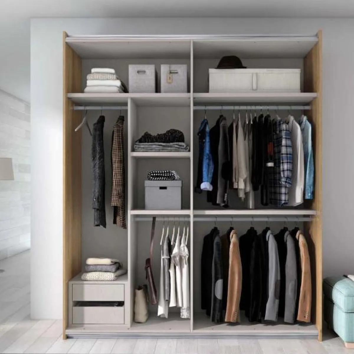 New MyMobel Armario 2 puertas correderas BARI 62