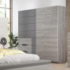 Outlet MyMobel Armario de puertas correderas gris EMEROT