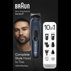 New MyMobel BARBERO-CORTAPELO BRAUN MGK7421 10EN1 C-CUCHILLA+NARICERO