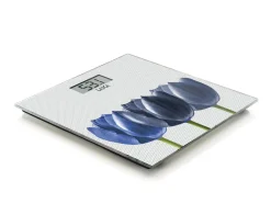 Clearance MyMobel BASCULA LAICA PS1075W 30x30 CRISTAL 180KG FLORES AZULES