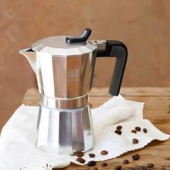 New MyMobel CAFETERA BRA DELUXE2 ALUMINIO 3T VITRO