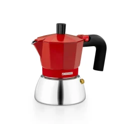 Best MyMobel CAFETERA ITALIANA MONIX M863103 INDUCTION INOX 3 TAZAS RED