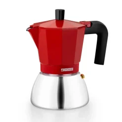 Online MyMobel CAFETERA ITALIANA MONIX M863109 INDUCTION INOX 9 TAZAS RED