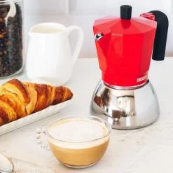 Online MyMobel CAFETERA ITALIANA MONIX M863109 INDUCTION INOX 9 TAZAS RED
