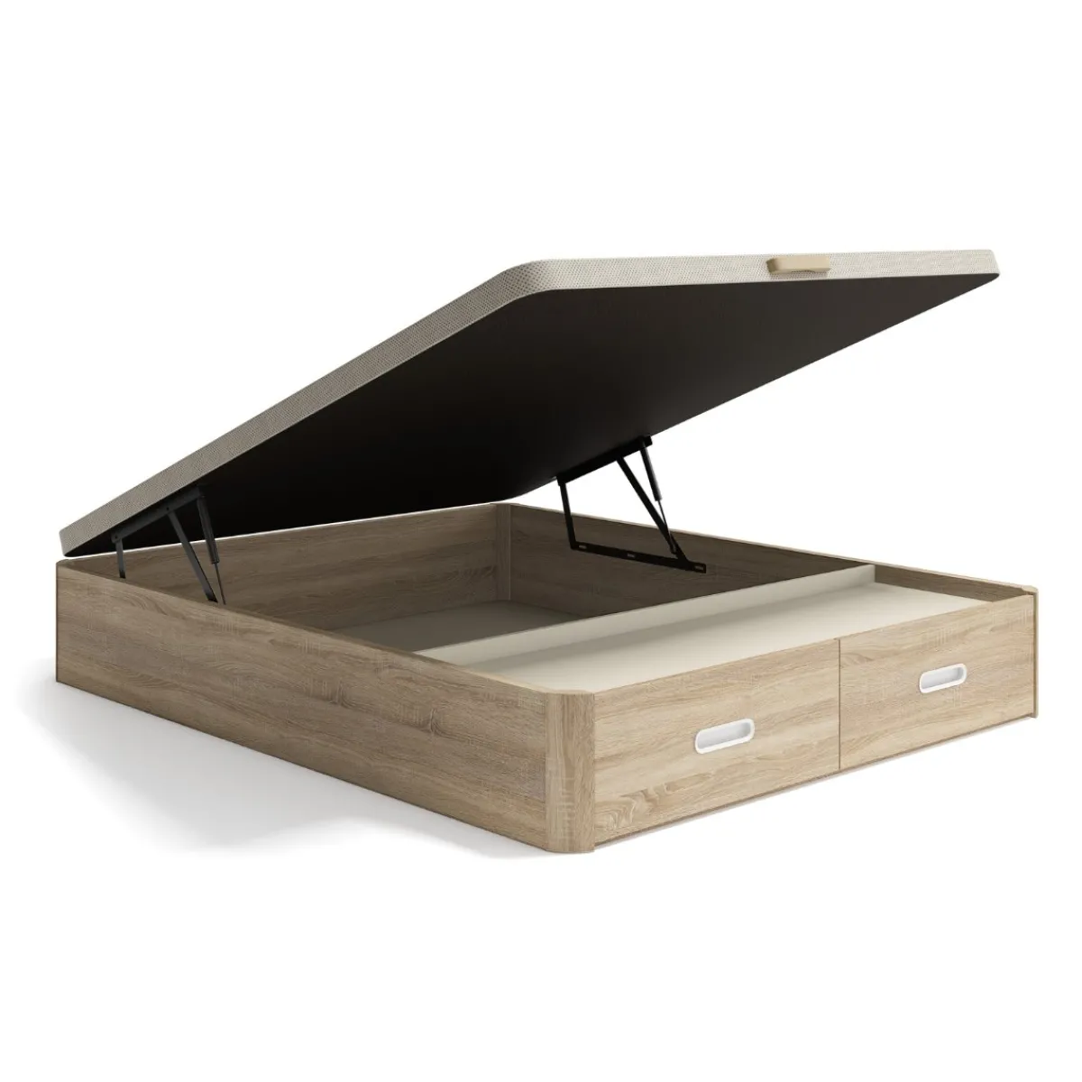 Best MyMobel Canapé NUIT abatible con cajones BLANCO 135*190