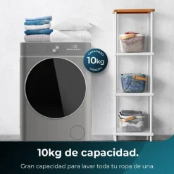Clearance MyMobel Cecotec Lavadoras de carga frontal Lavadora Bolero DressCode 10800 Inverter Steel A