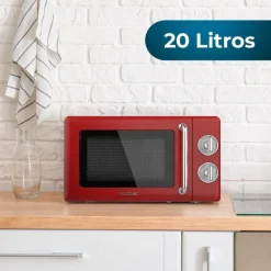 New MyMobel Cecotec Microondas solo Microondas 20l proclean 3010 retro red