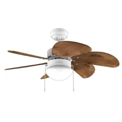 Clearance MyMobel Cecotec Ventiladores de techo con luz EnergySilence Aero 365 White&Wood