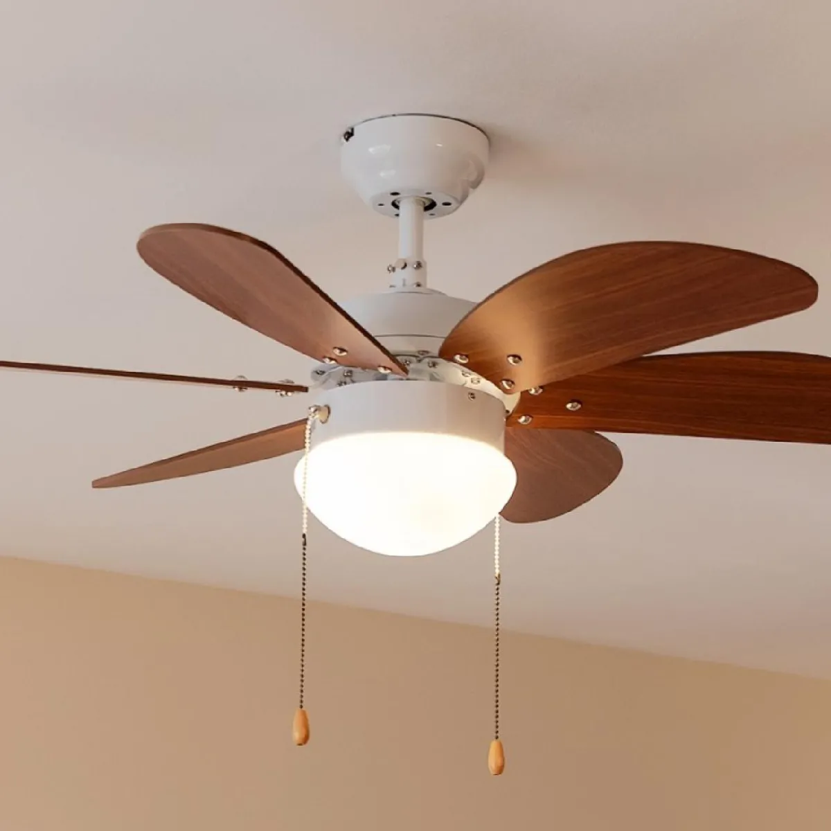 Clearance MyMobel Cecotec Ventiladores de techo con luz EnergySilence Aero 365 White&Wood