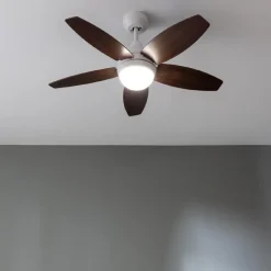 Clearance MyMobel Cecotec Ventiladores de techo con luz EnergySilence Aero 4200 White&DarkWood