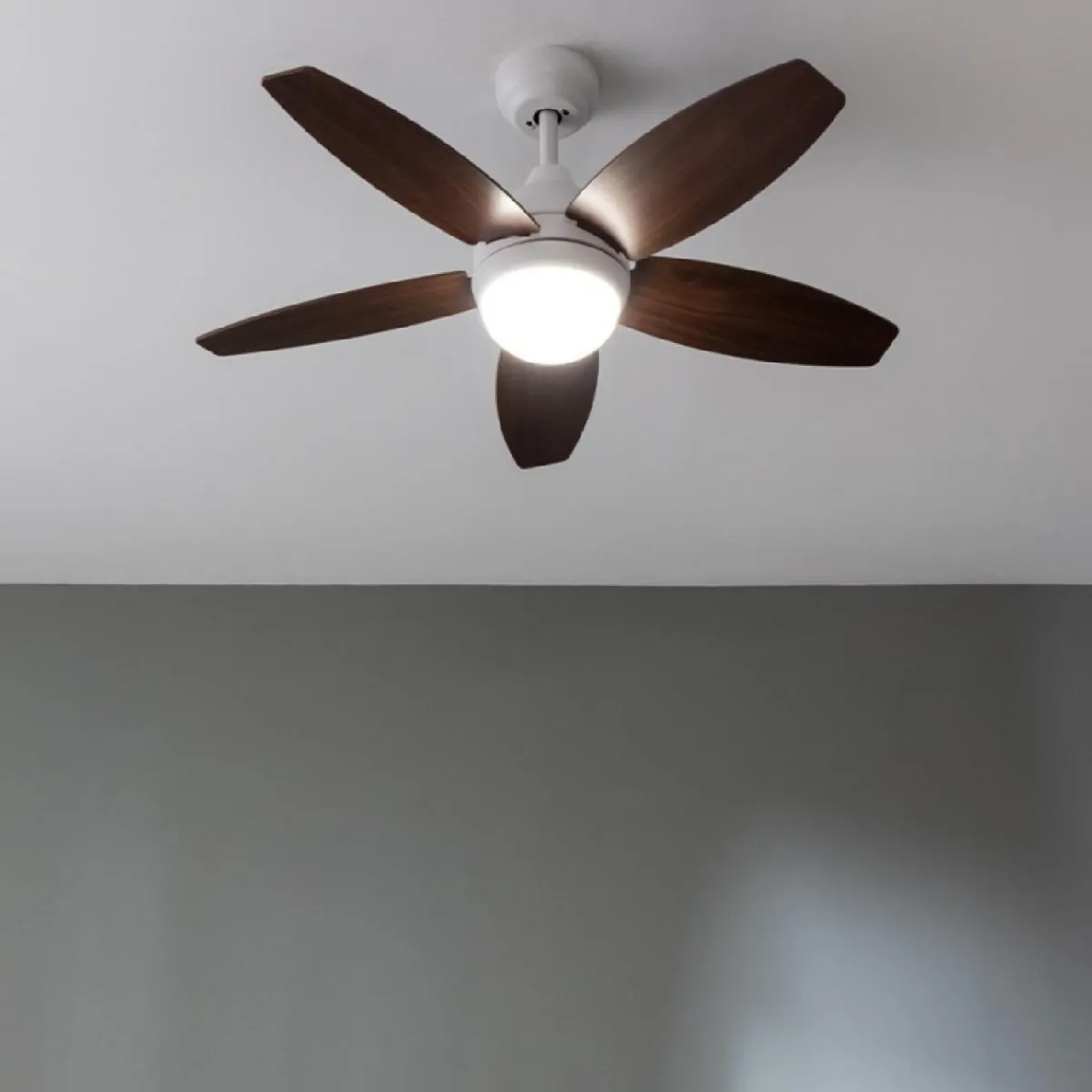 Clearance MyMobel Cecotec Ventiladores de techo con luz EnergySilence Aero 4200 White&DarkWood