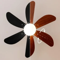 Clearance MyMobel Cecotec Ventiladores de techo con luz EnergySilence Aero 365 White&Wood