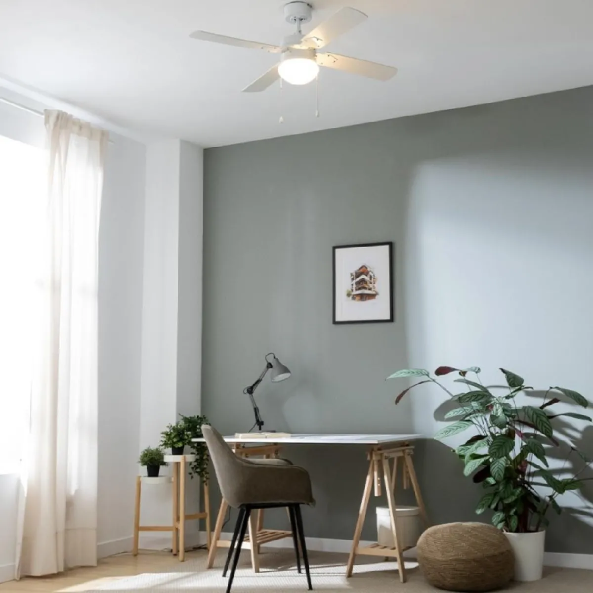 Online MyMobel Cecotec Ventiladores de techo con luz EnergySilence Aero 450 FullWhite