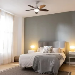 Clearance MyMobel Cecotec Ventiladores de techo con luz EnergySilence Aero 4200 White&DarkWood