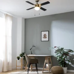 Clearance MyMobel Cecotec Ventiladores de techo con luz EnergySilence Aero 450 GoldBlack