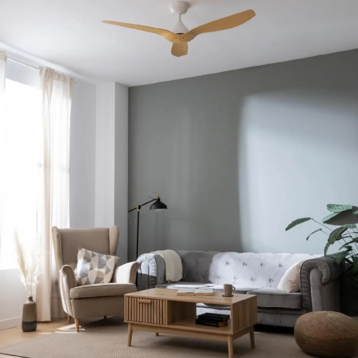 Outlet MyMobel Cecotec Ventiladores de techo sin luz EnergySilence Aero 5200 LightWood