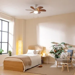 Clearance MyMobel Cecotec Ventiladores de techo con luz EnergySilence Aero 365 White&Wood