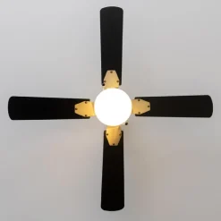 Clearance MyMobel Cecotec Ventiladores de techo con luz EnergySilence Aero 450 GoldBlack
