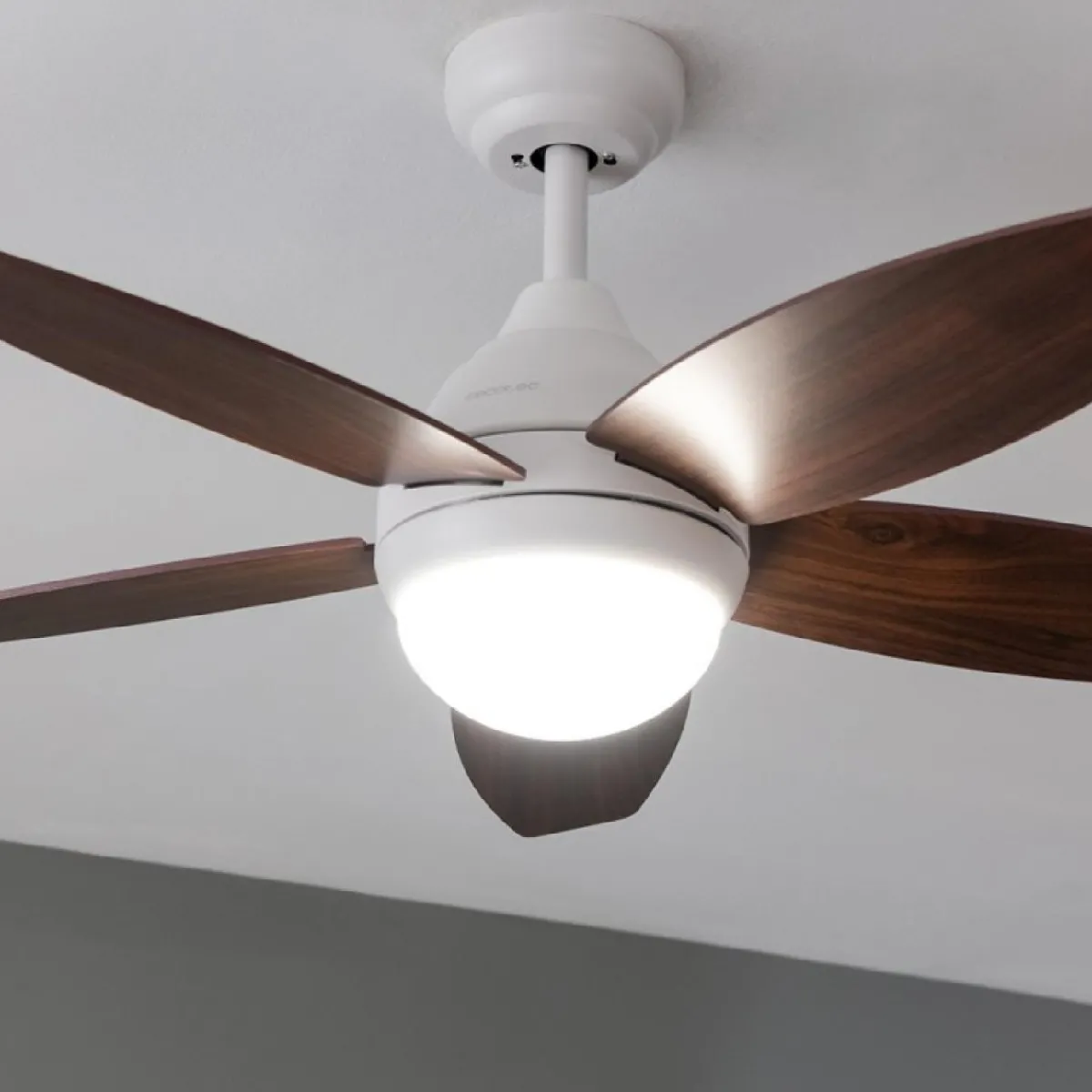 Clearance MyMobel Cecotec Ventiladores de techo con luz EnergySilence Aero 4200 White&DarkWood