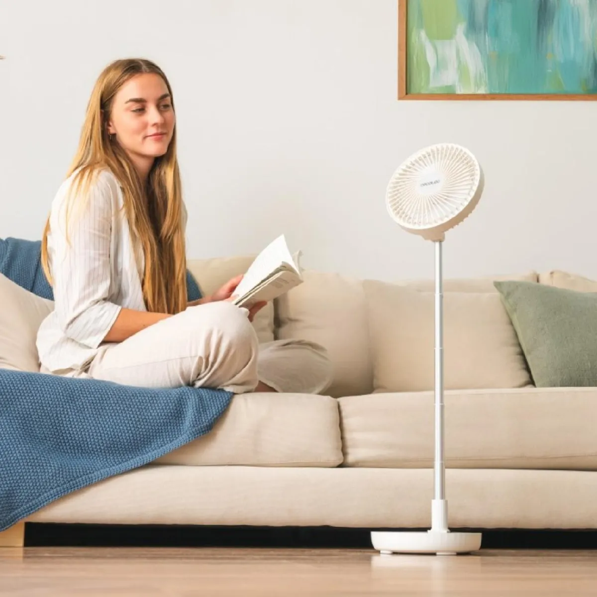 New MyMobel Cecotec Ventiladores telescópicos EnergySilence 800 FoldAir Portable