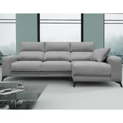 Fashion MyMobel Chaise longue KARLON Gris