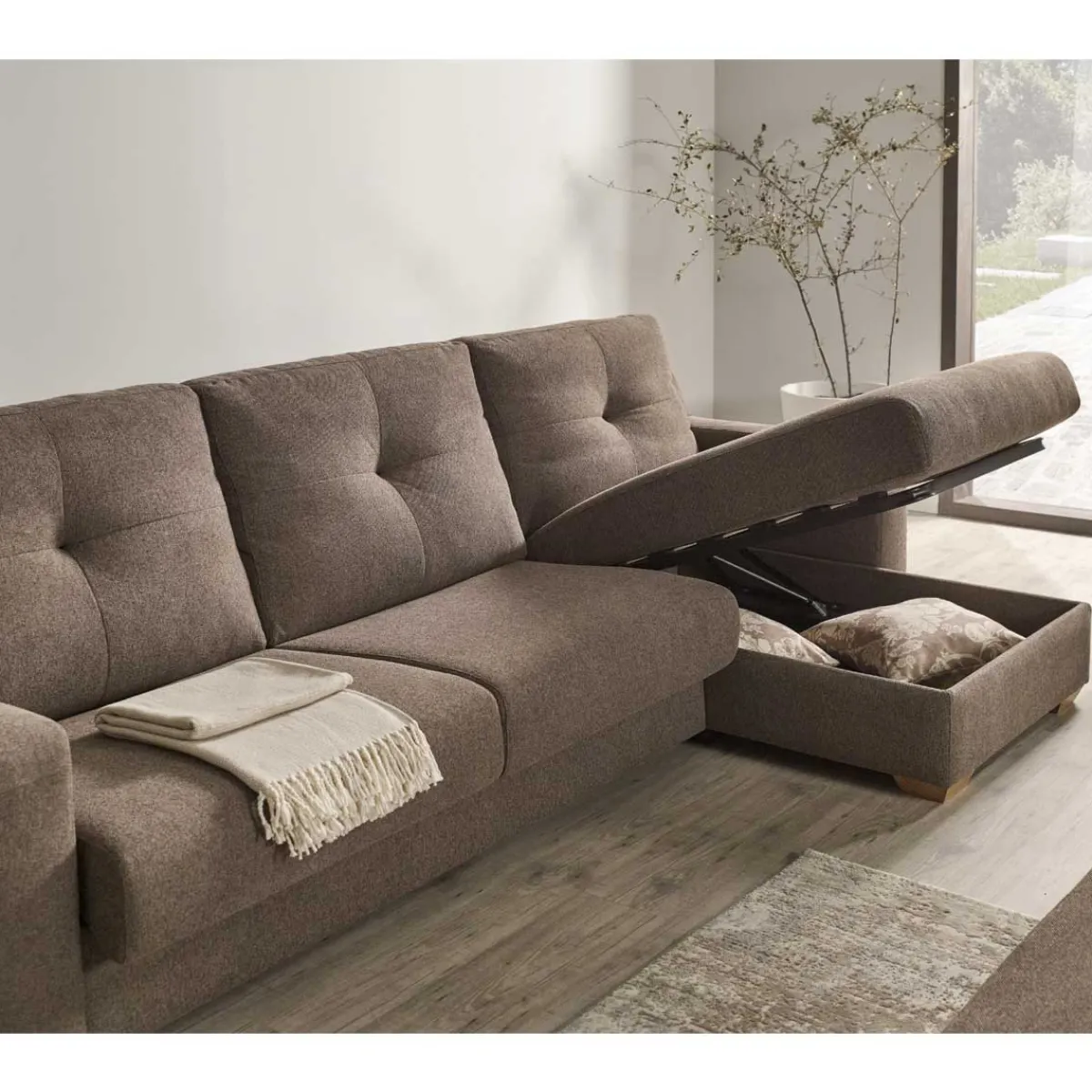 Clearance MyMobel Chaiselongue cama TALFOR Derecha vista de frente