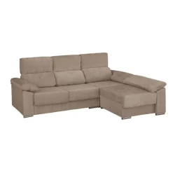 Discount MyMobel Chaiselongue modelo SEGOVIA tela beige oscuro