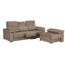 Discount MyMobel Chaiselongue modelo SEGOVIA tela beige oscuro
