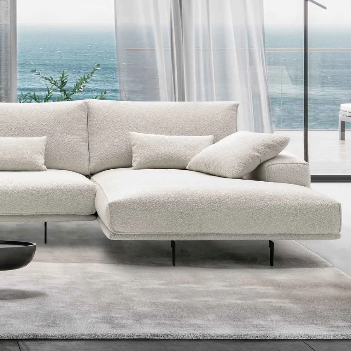 Fashion MyMobel Chaiselongue SILMOR Derecha vista de frente