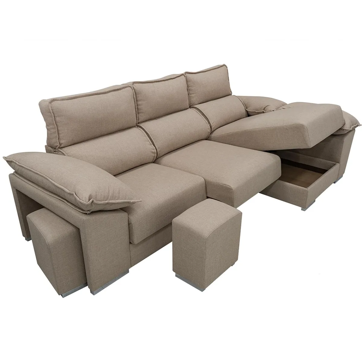 Fashion MyMobel Chaiselongue XILON Derecha vista de frente