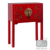 Sale MyMobel Consola 2 puertas y 6 cajones rojo 63 x 26 x 80 cm