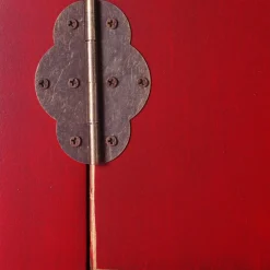Sale MyMobel Consola 2 puertas y 6 cajones rojo 63 x 26 x 80 cm