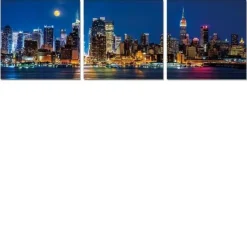 Outlet MyMobel Cuadro tríptico NOCHE EN MANHATTAN