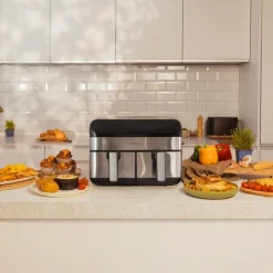 Fashion MyMobel FREIDORA SIN ACEITE CECOTEC 03489 CECOFRY ADVANCE 9000 INOX 9L (4,5+4,5L)