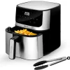 Fashion MyMobel FREIDORA SIN ACEITE SOGO FRE-SS-10880 5L DIGITAL INOX C-PINZAS