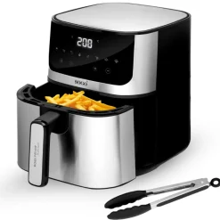 Fashion MyMobel FREIDORA SIN ACEITE SOGO FRE-SS-10880 5L DIGITAL INOX C-PINZAS