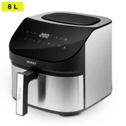 Sale MyMobel FREIDORA SIN ACEITE SOGO FRE-SS-10875 8L DIGITAL INOX C-PINZAS