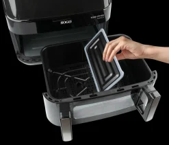 Outlet MyMobel FREIDORA SIN ACEITE SOGO FRE-SS-10895 10,5L DIGITAL C-DIVISOR C-PINZAS