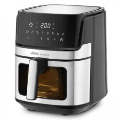 Fashion MyMobel FREIDORA SIN ACEITE UFESA 72805716 BLACKBIRD 6,5L INOX VENTANA Y LUZ